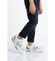 Reyber Beyaz Cırtlı Fileli Hafif Unisex Çocuk Spor Ayakkabı 026 F