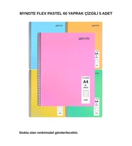 FLEX PASTEL DEFTER A4 60 YAPRAK ÇİZGİLİ 5 ADET