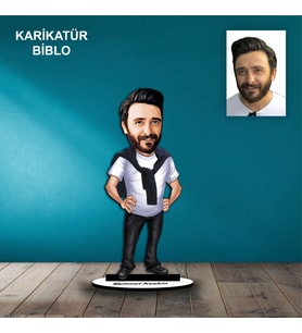 KİŞİYE ÖZEL ERKEK TASARIMLI KARİKATÜR BİBLO B68
