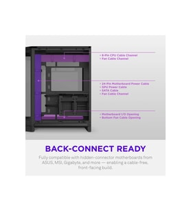NZXT H6 RGB+ CC-H62FB-P1 Dual-Chamber Gaming Mid-Tower PC Kasası