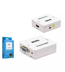 Hadron HDX1283 VGA to HDMI Dişi Ses Çıkışlı 1080p Full HD Görüntü Dönüştürücü Adaptör - Beyaz - 1 AD