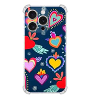 PrintiFy Apple iPhone 15 Pro Retro Color 3 Şeffaf Köşe ve Kamera Korumalı Korumalı Antişok Kılıf
