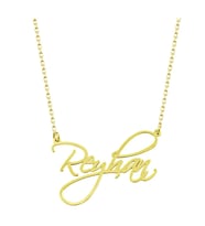 İsim Yazılı 14 Ayar Altın Kolye
