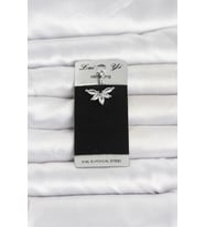 316L Cerrahi Çelik Zirkon Taşlı Göbek Piercing 5886 - HPSBYI9281-8255
