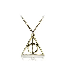 Northcity Harry Potter Ölüm Yadigarları Üçgen Kolye - Hediye Paketi Dahil