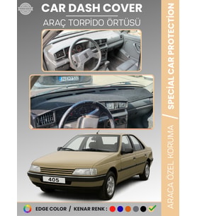 PEUGEOT 405 (1987-1992) Torpido Örtüsü Ön Panel Koruma Tam Uyum UV Koruma Kaymaz Kolay Montaj
