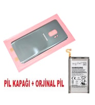 Samsung Galaxy S9 Arka Pil Batarya Kapağı + PİL (CAM) FÜME
