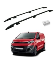 Turtle Citroen Dispatch (Mk3) 2017-2025 / Orta Şasi Tavan Çıtası Crown Siyah