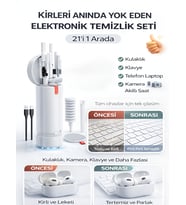 21in1 600mAh Mini Süpürge Laptop Telefon Kamera Kulaklık MacBook iPad iPhone Temizleme Seti