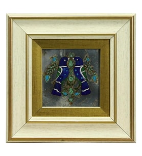 e38 EL İŞÇİLİĞİ CAM BOYAMA TABLO 20*20 CM-6427