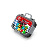 CORAL HIGH 39157 KIDS KIRMIZI ARABA DESENLİ 2 BÖLMELİ PASLANMAZ ÇELİK YEMEK KABI