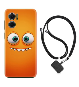 Xiaomi Redmi Note 11E Kılıf Silikon Boyun Askılı İpli Desenli Silikon Dişlek 1615