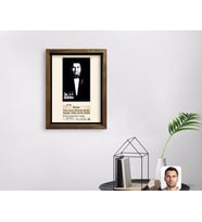 BK Gift Kişiye Özel Godfather Baba Tasarımlı Doğal Masif Ahşap Çerçeveli Tablo 45x65cm-5