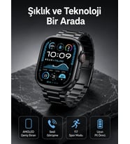 Akıllı Saat 3 Kordonlu Waterproof Adımsayar, Titreşim ve GPS Özelliği