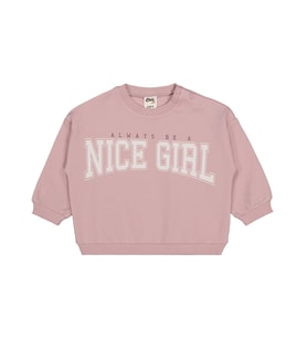 Civil Baby Nice Girl Baskılı 6-18 Ay Sweatshirt - Lila