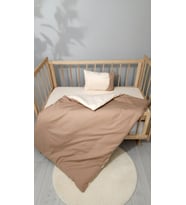 Baby Clime; 5 Parça Bebek Çocuk Uyku Seti - 90x130 Yorgan - Mobilya Beşik ve Park Yatak Ölçülerine Uyumlu (Kahverengi)