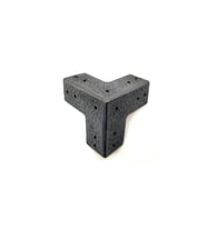 Periboia Antika Tarz Dekoratif Pirinç Köşe Gönye - 68x68 mm, Oksit (Karışık)