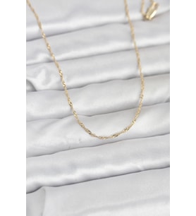 CM 14K Gold Renk Burgu Model 60 cm Kadın Kolye - TJ-BKO10942