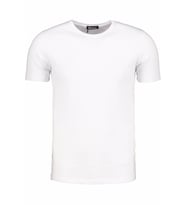 T8569 DEWBERRY BİSİKLET YAKA ERKEK T-SHIRT-KAR BEYAZ