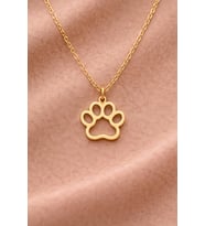 Kişiye Özel Minimal Pati Kolye 925K Gümüş (Gold)