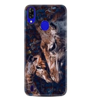 Reeder P13 Blue Kılıf Desenli Silikon Flowers Giraffe