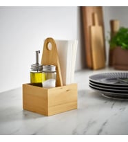 IKEA CHOKLADHAJ ahşap 12x11 cm taşınabilir düzenleyici