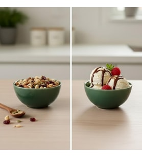 3'lü Rustik Seramik Kase Seti, Krem Benekli Tasarım Çerezlik ve Kahvaltılık, Çok Amaçlı Derin Sosluk Takımı, Modern Çiftlik Evi Tarzı Dekoratif Stoneware Sunum Kaseleri
