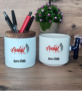 Avukat Hediye Sepeti Kupa Bardak T Kulplu, Kalemlik Hediyeleri Avukatlar Günü Hediyesi (Model 2)