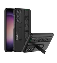 Galaxy S24 Plus Kılıf Standlı El Tutacaklı Band Kılıf (Siyah)