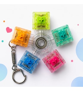 Mekanik Switch Klye Stres Çarkı - Renkli Tuşlu Fidget Oyuncak