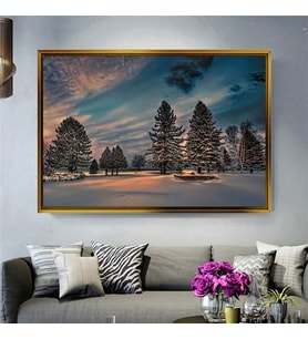 Altın Çerçeveli dekoratif tablo a398 (Gold)