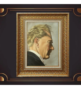 ÖZEL SERİ ALTIN VARAKLI ATATÜRK TABLO S967