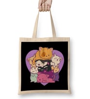 Cute & Funny A Meowtain Of Cats Kitty Mountain Pun Bez Çanta Uzun Saplı
