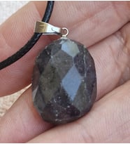 El Yapımı Labrodorit Kolye , Doğal Taş  Kolye Ucu, Hediyelik, Şık, Günlük Takı , 6500040123