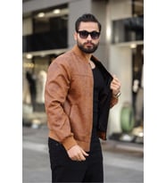 Erkek Süet Kolej Ceket (Taba)