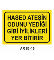 İŞ GÜVENLİĞİ UYARI LEVHASI 1 ADET PVC 21 X 29CM