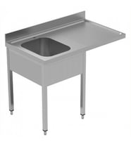 Electrolux Professional Tezgahaltı Bulaşık Makinesi Tezgahı, 1 Evye (500x500 Mm) & Sağ Tarafta Süzdürme - 1200 Mm, Plus GLR1DSXPE