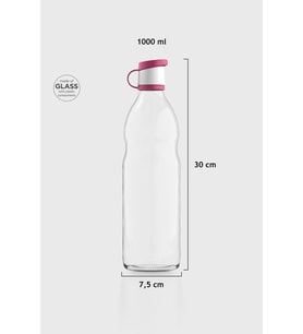 Renga Zen 1000 ml Cam Şişe 181001 Toz Pembe (Fuşya)