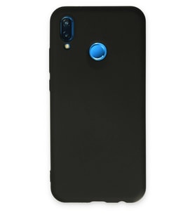Pilelistore   Huawei P20 Lite Kılıf Nano içi Kadife Silikon - Siyah