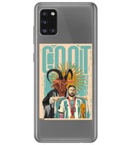 Samsung Galaxy A31 Uyumlu Lionel Messi Desenli Şeffaf Telefon Kılıfı