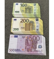 150 ADET KARIŞIK EURO 100-200-500 EURO GEÇERSİZ EĞLENCE OYUN ŞAKA DÜĞÜN PARASI