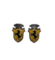 Ferrari Arma Logo Amblem 2 Adet Uyumlu Sarı