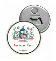 Anneler Günü Hediyesi İsime Özel Magnet ( Açacaklı Magnet )