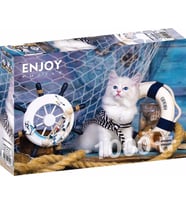 Enjoy Puzzle 1000 Parça Kaptan Kedi Yavrusu Puzzle