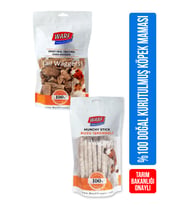 Warf Kuzu İşkembeli Munchy Çubuk (40'lı)  400 gr + Warf Kurutulmuş Dana Akciğeri 120 gr