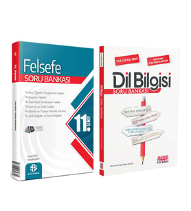Bilgi Sarmal 11.Sınıf Felsefe ve AKM Dil Bilgisi Soru Bankası Seti 2 Kitap