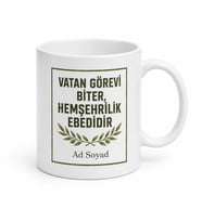 Hemşehriye Asker Hediyesi Baskılı Kupa Bardak Askerlik Hatırası Hediye