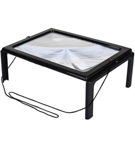 Yaşlılar Için A4 Boyutu Masa Tipi Işıklı Okuma Büyüteç Th-275205B