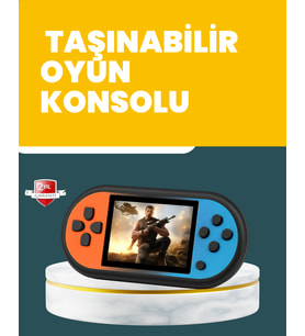 520 Oyunlu Mini Oyun Konsolu HD LCD Ekranlı