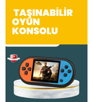 520 Oyunlu Mini Oyun Konsolu HD LCD Ekranlı